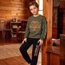 Kapitex Kapi Kids Erkek Çocuk Uzun Kollu Interlok Pijama Takımı - Lacivert 10-11 Yaş - Yeşil