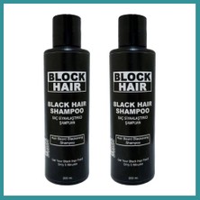Bt Teknik Saçları Siyahlaştıran Block Hair Şampuan 200ML x 2 Adet Bez