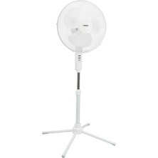 Milas Toptan mt Ecowind Ev Tipi Metal Vantilatör 16 Inç 45W 1100 Rpm 3 Kademeli Beyaz FAN10