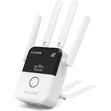 Milas Toptan mt Wifi Repeater / Router / Ap AC3800 Dual Band 5 Ghz - Siyah Beyaz LV-AC35Q
