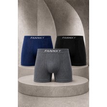 Meca Erkek Casual Comfort Günlük 3 Lü Boxer Çok Renkli