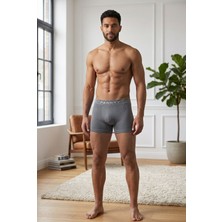 Meca Erkek Rahat Esnek Seamless Gri Boxer