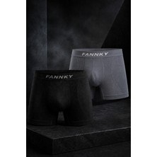 Meca Erkek Rahat Esnek Seamless 2 Li Boxer Ten