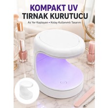 Meks Seyehat Tipi Mini Oje Kurutucu Ultraviole Mor Işık Protez Tırnak Kurutucu Yeni Nesil - Bayi Depom