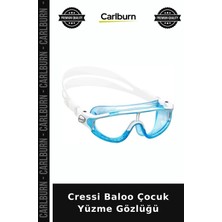 Carlburn Delux Serisi Cressi Baloo Çocuk Yüzme Gözlüğü Havuz Keyfi Tatil Hazırlığı Küçük Boyut