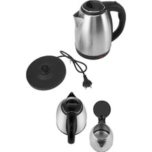 Meks Elektrikli Paslanmaz Çelik Su Isıtcı Çelik Kettle 1. 8 Lt. Uzun Ömürlü - Bayi Depom