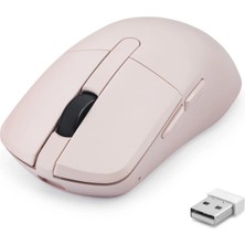 Milas Toptan mt Dual Mode Şarjlı Kablosuz Mouse Bluetooth 2.4 Ghz 6200 Dpı Pembe HDX3414P