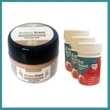 Bt Teknik Süper Three Brand Arnavut Kremi1 Adet + Rus Merhemi 50 ml 3 Adet Bez