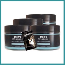 Bt Teknik Mens 4 Adet 100 ml SNMP20356 Erkek Yüz Cilt Kremi Antiwrinkle Smoothing Cream + Yanında Jel Bez