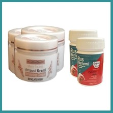 Bt Teknik Three Brand Vücut Kremi 100 ml Arnavut Kremi3 Adet + Rus Merhemi 50 ml 2 Adet Bez