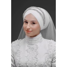 Magic Tiara Çift Sıralı Kristal Boncuklu Taç – Işıltılı Gelin ve Özel Gün Saç Aksesuarı