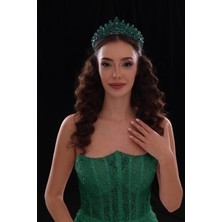 Magic Tiara Kristal Prenses Tacı – Zarif ve Işıltılı Gelin Tacı