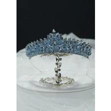 Magic Tiara Parlak Kristal Gelin Tacı – Özel Renk Seçenekleriyle Metal Prenses Taç | El Yapımı Aksesuar