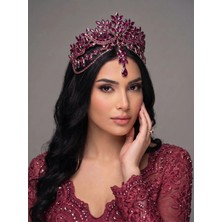 Magic Tiara Kristal Taşlı Gelin Tacı – 8 Farklı Renk Seçeneğiyle Işıltınızı Yansıtın