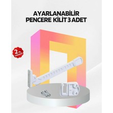 Milas Toptan mt Cam Pencere Güvenlik Kilidi Açılma Sınırlayıcı Aparat 3 Adet