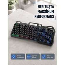 Milas Toptan mt Rgb Aydınlatmalı Klavye Mouse Seti – USB Bağlantılı, Türkçe Q, Ayarlanabilir Dpı, Ergonomik Yapı