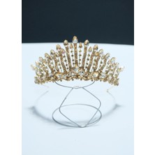 Magic Tiara Işıltılı Kına Gecesi Tacı – Kristal Taşlı Gösterişli Model
