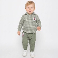 Elci Baby Hırkalı Erkek Bebek Kapüşonlu 3 Lü Bebek Takım