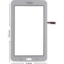 Retro Samsung SM-T113 7" Tablet Uyumlu Dokunmatik - Beyaz