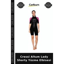 Carlburn Özel Üretim Cressi Altum Lady Shorty Yüzme Elbisesi Yaka Neopren Giyim