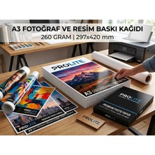 Prolite A3 Fotoğraf Resim Baskı Kağıdı - ( 1 Paket 20ADET - 260GSM 297X420 cm )