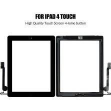 Retro iPad 4 9.7 Inç Dokunmatik Ekran Panel - Siyah Home Tuşlu A1458 A1459 A1460 - Orjinal