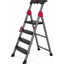 Milas Toptan mt 3+1 Basamaklı Metal Merdiven 150KG.TAŞIMA