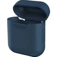 Airpods Standart Silikon Uyumlu Kılıf, Lacivert