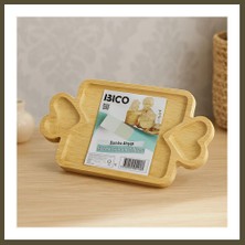 Northcity Bambu Ahşap Servis Tepsisi 25X14 cm - 3 Bölmeli Sunum Tahtası Bx
