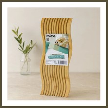Northcity Bambu Servis Sunum Tahtası 17X39X1.5 cm (Çift Yüzlü Dalgalı/kanallı) Bx