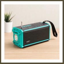 Northcity Güneş Enerjili Bluetooth Fm Radyo Usb/tf Mp3 Çalar Fenerli Bx