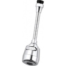 Myg Plus 3 Fonksiyonlu Mutfak Musluk Başlığı, 720° Döner Lavabo Musluk Ucu, Su Tasarruflu Krom Musluk Aparatı, Sıçrama Önleyici Filtreli Musluk Başlığı, Kolay Montaj (Lüks 2 Fonksiyonlu)