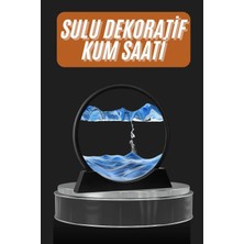 Milas Toptan Milas Dekoratif Sulu Kum Saati Ofis Masa Üstü Ev Yuvarlak Kum Saati