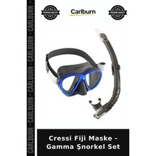 Carlburn Delux Serisi Cressi Fiji Maske - Gamma Şnorkel Set Macera Deniz Keşif
