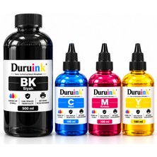 Duruink Canon Pixma G3430 Gı-41 Uyumlu Mürekkep Seti 500ML SIYAH+3X100ML Renkli