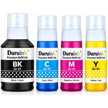 Duruink Canon Pixma G2460 Gı-41 Uyumlu Mürekkep Seti 135ML SIYAH+3X70ML Renkli