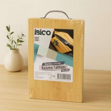 Bin1çeşit Bambu Kesme Tahtası 20X30X1.7 cm - Metal Kulplu