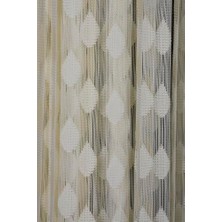 Damla Model Krem Renk Hazır Ip Perde 300 * 270 cm