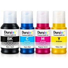 Duruink Canon Pixma G6040 Gı-40 Uyumlu Mürekkep Seti 135ML SIYAH+3X70ML Renkli