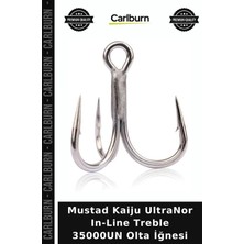 Carlburn Özel Seri Mustad Kaiju Ultranor In-Line Treble 35000UN Olta Iğnesi Yedek Parça Açık Hava Balıkçılık