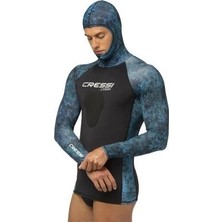Carlburn Delux Serisi Cressi Cobia Rashguard Shirt Sörf Kıyafeti Mavi Kıyafet Dalış Giysisi