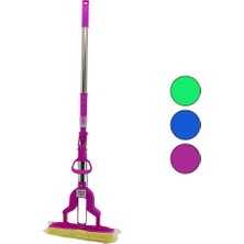 TeknoKapsül Pva Mop Sıkma Kollu - Sünger Mop Krom Uzayan SAP=75-95CM+RENKLİ PLS.BAŞLIK=115CMBRKT-910262 (5643)