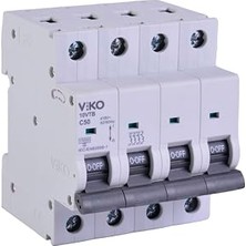 10VTB-4C50 C Tipi 4 Kutuplu 50A Otomatik Sigorta, 10KA