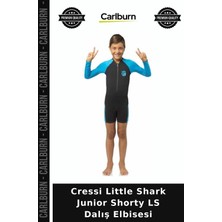 Carlburn Özel Üretim Cressi Little Shark Junior Shorty Ls Dalış Elbisesi Su Sporları Çocuk Giyim Plaj Giysisi