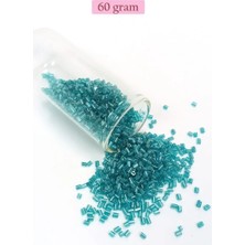 Milas Toptan Milas Kesme Cam Boncuk 2mm - 60 Gram - Şeffaf Turkuaz - BNC364