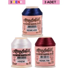 Milas Toptan Milas 3 Adet Altınbaşak Oya ve Dantel Ipi 20 gr - Royaleks - No: Krem - 790 - 430