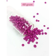 Milas Toptan Milas Dökme Cam Kum Boncuk Büyük Boy (6/0) 4 mm - 60 Gram - Eflatun - BNC138