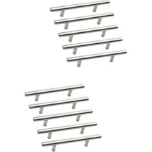 Paslanmaz Inox Metal Kulp, 224 Mm, Adet 10, Dolap Çekmece Mobilya Kulpu