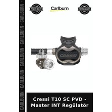 Carlburn Özel Üretim Cressi T10 Sc Pvd - Master Int Regülatör Su Altı Hobi Dalış Malzemesi