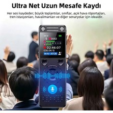 Milas Toptan Milas 32 GB Uzun Mesafe Hd Dijital Ses Kayıt Cihazı - Toplantı, Röportaj ve Ders Kaydedici HS32